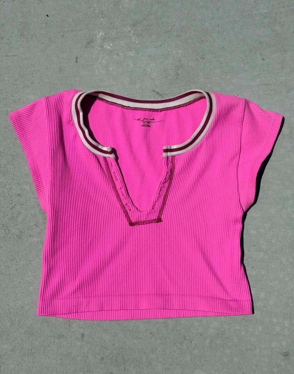 Out From Under Go For Gold Seamless Top Size M/L Pink